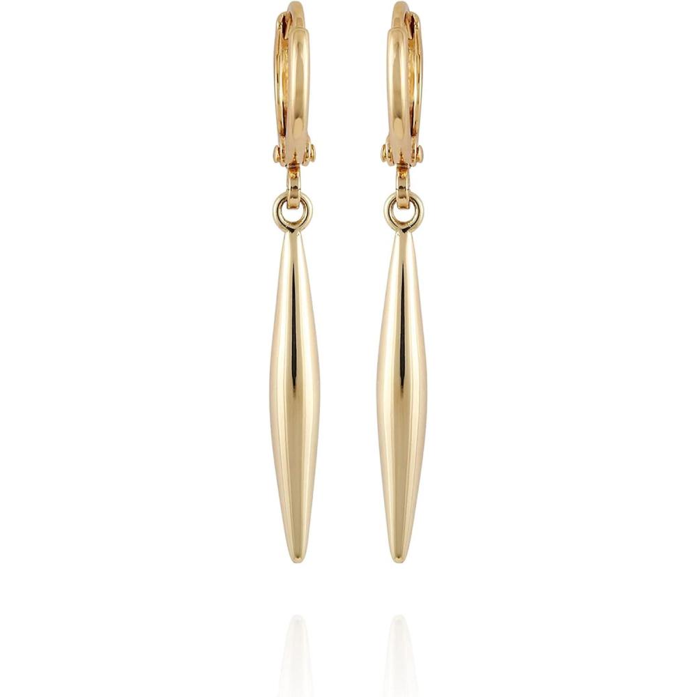 imageVince Camuto GoldTone Spear Drop Huggie Hoop Earrings
