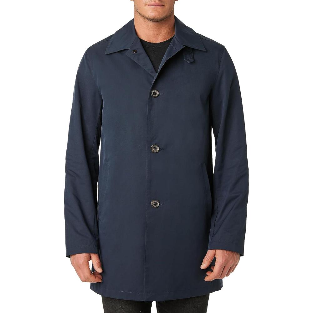 imageVince Camuto Mens Trench Coat Blue XLarge