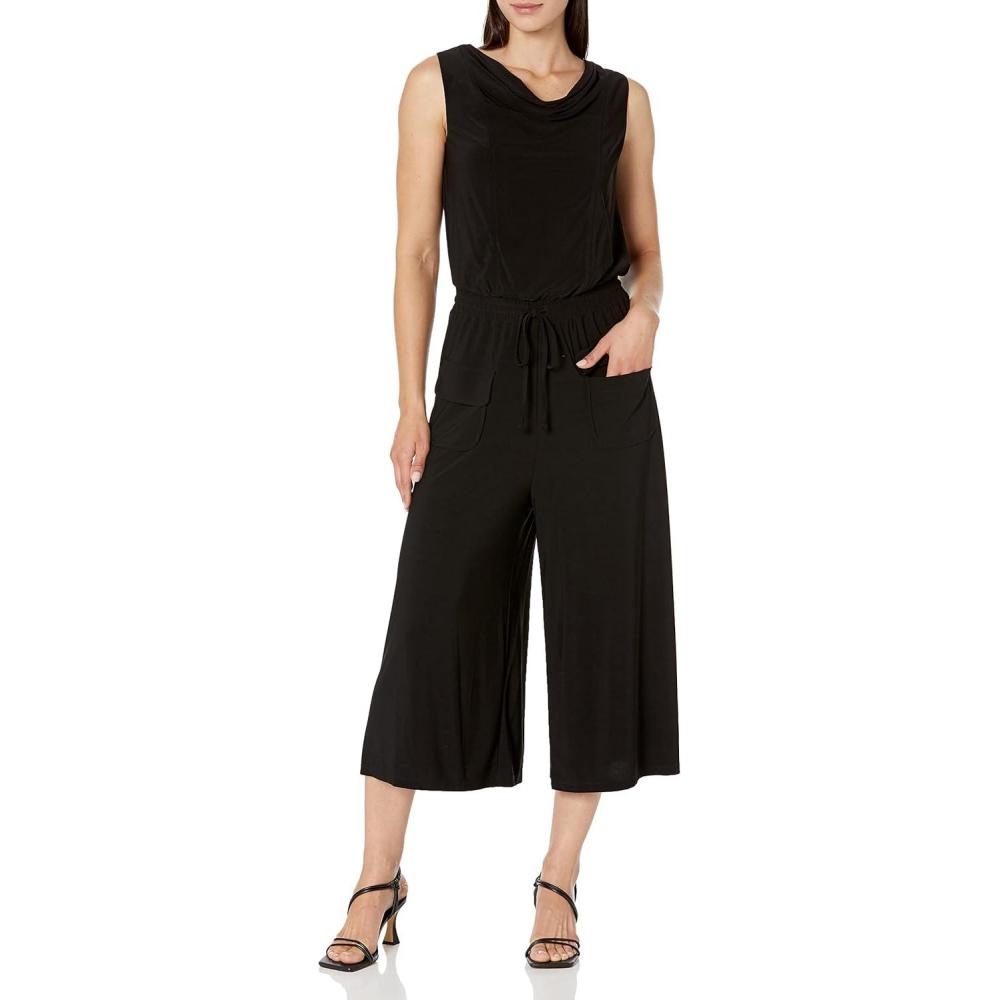 imageVince Camuto Womens Stretch Soft Solid DressBlack