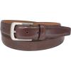 Vince Camuto Belts Men | Belt with Edge Stitch Detailing and a Nickle Finish Belt Buckle(Medium Brown)