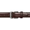 Vince Camuto Belts Men | Belt with Edge Stitch Detailing and a Nickle Finish Belt Buckle(Medium Brown)