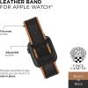Vince Camuto Fashion Bands for Apple Watch, Secure, Adjustable, Apple Watch Replacement Band, Fits Most Wrists(Black/Camel Brown)