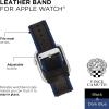 Vince Camuto Fashion Bands for Apple Watch, Secure, Adjustable, Apple Watch Replacement Band, Fits Most Wrists(Black/Dark Blue)