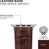Vince Camuto Fashion Bands for Apple Watch, Secure, Adjustable, Apple Watch Replacement Band, Fits Most Wrists(Brown)