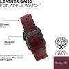 Vince Camuto Fashion Bands for Apple Watch, Secure, Adjustable, Apple Watch Replacement Band, Fits Most Wrists(Leather Band for Apple Watch Burgundy)