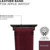 Vince Camuto Fashion Bands for Apple Watch, Secure, Adjustable, Apple Watch Replacement Band, Fits Most Wrists(Leather Band for Apple Watch Burgundy)