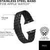 Vince Camuto Fashion Bands for Apple Watch, Secure, Adjustable, Apple Watch Replacement Band, Fits Most Wrists(Metal Band for Apple Watch Black)