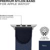 Vince Camuto Fashion Bands for Apple Watch, Secure, Adjustable, Apple Watch Replacement Band, Fits Most Wrists(Navy Nylon)