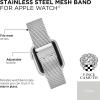 Vince Camuto Fashion Bands for Apple Watch, Secure, Adjustable, Apple Watch Replacement Band, Fits Most Wrists(Silver)