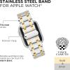 Vince Camuto Fashion Bands for Apple Watch, Secure, Adjustable, Apple Watch Replacement Band, Fits Most Wrists(Two Tone)