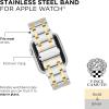 Vince Camuto Fashion Bands for Apple Watch, Secure, Adjustable, Apple Watch Replacement Band, Fits Most Wrists(Two Tone Gold & Silver)