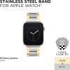 Vince Camuto Fashion Bands for Apple Watch, Secure, Adjustable, Apple Watch Replacement Band, Fits Most Wrists(Two Tone Gold & Silver)