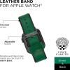 Vince Camuto Fashion Bands for Apple Watch, Secure, Adjustable, Apple Watch Replacement Band, Fits Most Wrists(Woven Band for Apple Watch Green/Black)