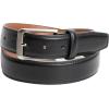Vince Camuto Mens Belt | Double Stitch Detailing | Genuine Leather Belt(Black)