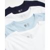 Vince Camuto Men’s Cotton V-Neck Tee T-Shirt Multi-Pack(White/Navy/Powder Blue/White)