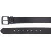 Vince Camuto Mens Jean Belt | Black Belt | Genuine Leather Belt | Black Finish Belt Buckle(Black)