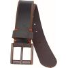 Vince Camuto Mens Jean Belt | Black Belt | Genuine Leather Belt | Black Finish Belt Buckle(Brown)