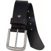 Vince Camuto Mens Jean Belt | Black Belt Width | Genuine Leather Belt | Nickle Belt Buckle(Black)