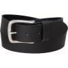 Vince Camuto Mens Jean Belt | Black Belt Width | Genuine Leather Belt | Nickle Belt Buckle(Black)
