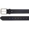 Vince Camuto Mens Jean Belt | Black Belt Width | Genuine Leather Belt | Nickle Belt Buckle(Black)