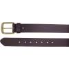 Vince Camuto Mens Jean Belt | Black Belt Width | Genuine Leather Belt | Nickle Belt Buckle(Brown)