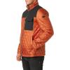 Vince Camuto Men’s Quilted Mix Media Jacket(Orange)
