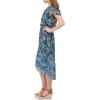 Vince Camuto Women’s Casual Tiered Skirt Printed Dress(Blue)