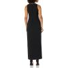 Vince Camuto Women’s Crepe Sleeveless Gown with Embelishment(Black)
