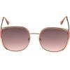 Vince Camuto Women’s Glamorous 100% UV Protective Square Sunglasses(Gold & Rose)