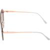Vince Camuto Women’s Glamorous 100% UV Protective Square Sunglasses(Rose Gold & White)