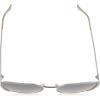 Vince Camuto Women’s Glamorous 100% UV Protective Square Sunglasses(Silver & Grey)