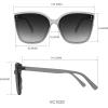 Vince Camuto Women’s Glamorous 100% UV Protective Square Sunglasses(Tortoise)
