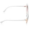 Vince Camuto Women’s Glamorous 100% UV Protective Square Sunglasses(White)