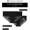 Vince Camuto Women’s Hipster Underwear – 5 Pack Ultra Soft Breathable Seamless Panties for Women Ropa Interior(Black/White Lace)