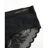 Vince Camuto Women’s Hipster Underwear, Soft Seamless Lace, Breathable Ladies Panties, 3/6 Pack, Ropa Interior de Mujer(Black (3pk))