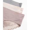 Vince Camuto Women’s Hipster Underwear, Soft Seamless Lace, Breathable Ladies Panties, 3/6 Pack, Ropa Interior de Mujer(Morganite/Grey/Taupe (3pk))
