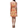 Vince Camuto Women’s Jacquard Cap Sleeve Fit and Flare(Marigold)