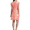 Vince Camuto Women’s Jacquard Cap Sleeve Fit and Flare(Pink)