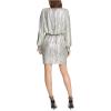 Vince Camuto Women’s Metallic Knit Dress with Belt(Gold)