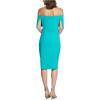 Vince Camuto Women’s Off The Shoulder Sheath Dress(Transparent)