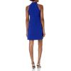 Vince Camuto Women’s Sleeveless Halter Tie Neck Shift Mini Dress(Cobalt)