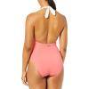 Vince Camuto Women’s Standard Halter one Piece Swimsuit with Colorblock, Ebb & Flow koi, 12