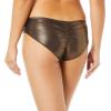 Vince Camuto Women’s Standard Shirred Smooth Bikini Bottom Swimsuit(Sun Shine Bronze)