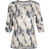 Vince Camuto Women’s Super Soft Hacci Long Sleeve and Pant Lounge Set, Acrylic Streaks, Large
