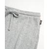 Vince Camuto Women’s Super Soft Hacci Long Sleeve and Pant Lounge Set, Heather Gray with Black Stripe Trim, Medium