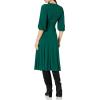Vince Camuto Women’s Twist Knot Waist Midi Dress(Hunter)