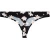Vince Camuto Women’s Underwear, Breathable Seamless Thong, No Show Ladies Panties, 5 Pack(Black Floral (5 Pack))