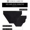 Vince Camuto Women’s Underwear Seamless Bikini, No Show Breathable Ladies Panties, Soft and Stretchy, Ropa Interior, 5 Pack(Black Floral/Ballet/Tan/Chai/Black)