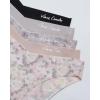 Vince Camuto Women’s Underwear Seamless Bikini, No Show Breathable Ladies Panties, Soft and Stretchy, Ropa Interior, 5 Pack(Flower/Rose/Geometric/Black/Ash)