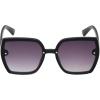 Vince Camuto Women’s Vc1064 Oversized 100% Uv Protective Square Sunglasses. Luxe Gifts for Her, 62 Mm(Black)
